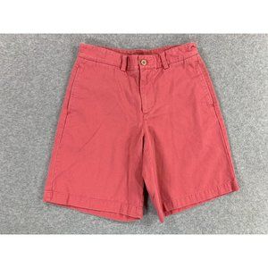 Vineyard Vines Classic Solid Cotton‎ Chino Shorts (Boy's 14) Jetty Red